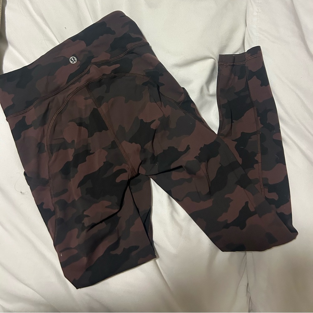 Lulelemon leggings purple camo size 2